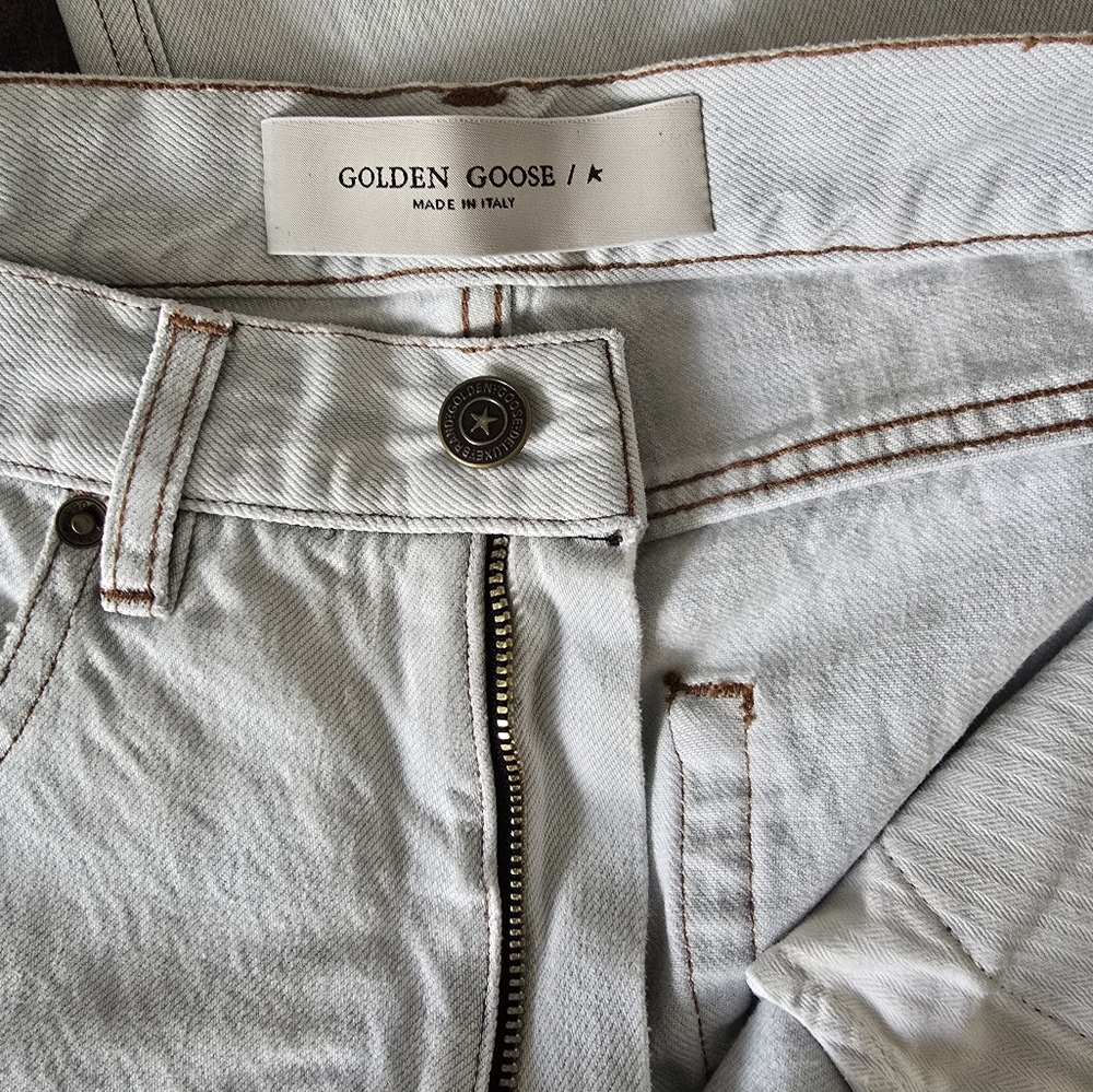 Golden Goose Brooke Boyfriend Bleached Jeans Size 27 - Picture 5 of 11
